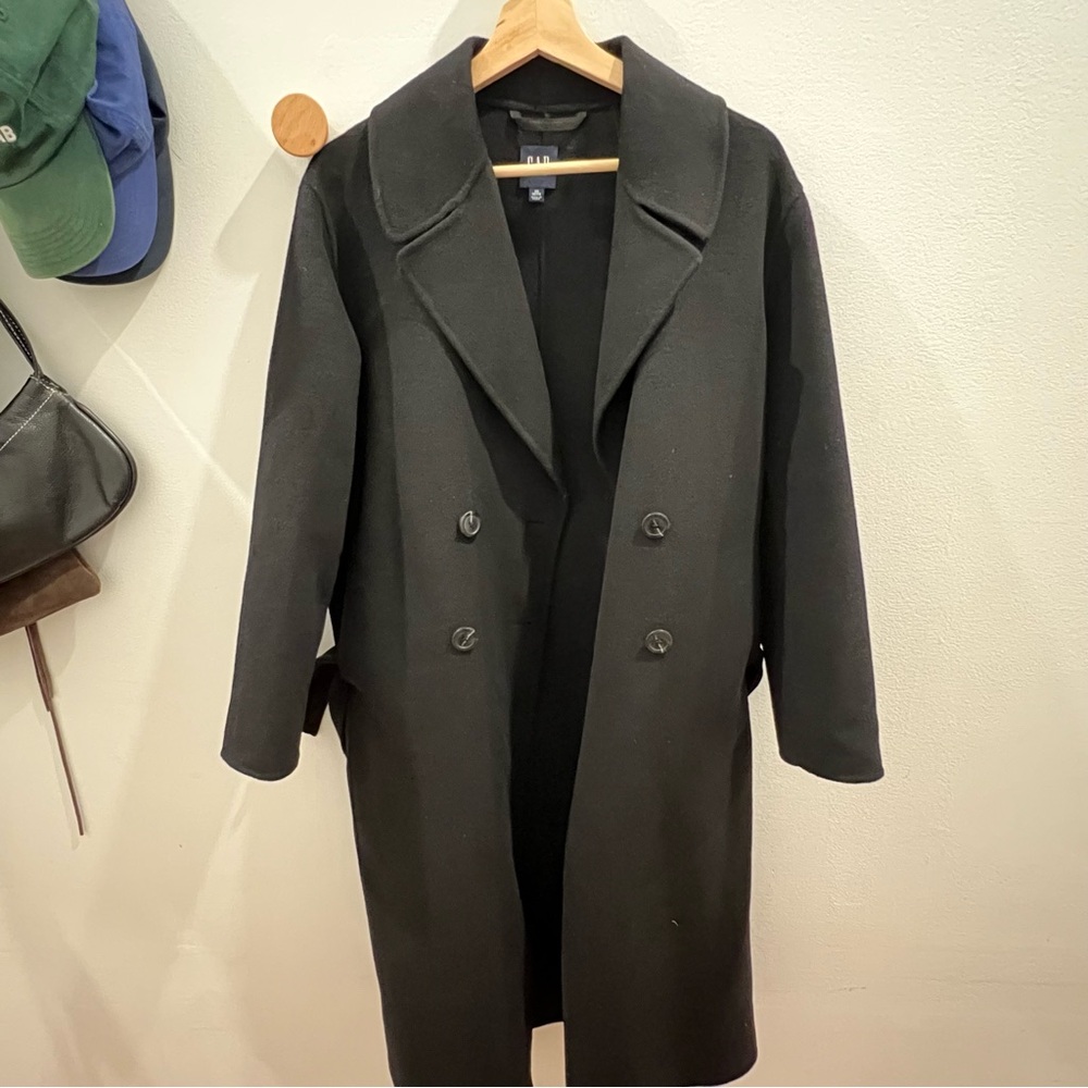 Gap wool blend Black Double-Breasted Coat